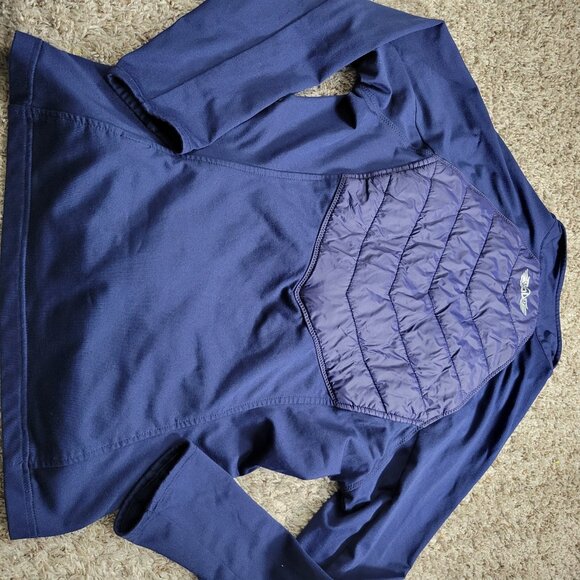 Straight Down Jacket Womens Small Blue Full Zip Golf Quilted Fleece - Picture 8 of 9